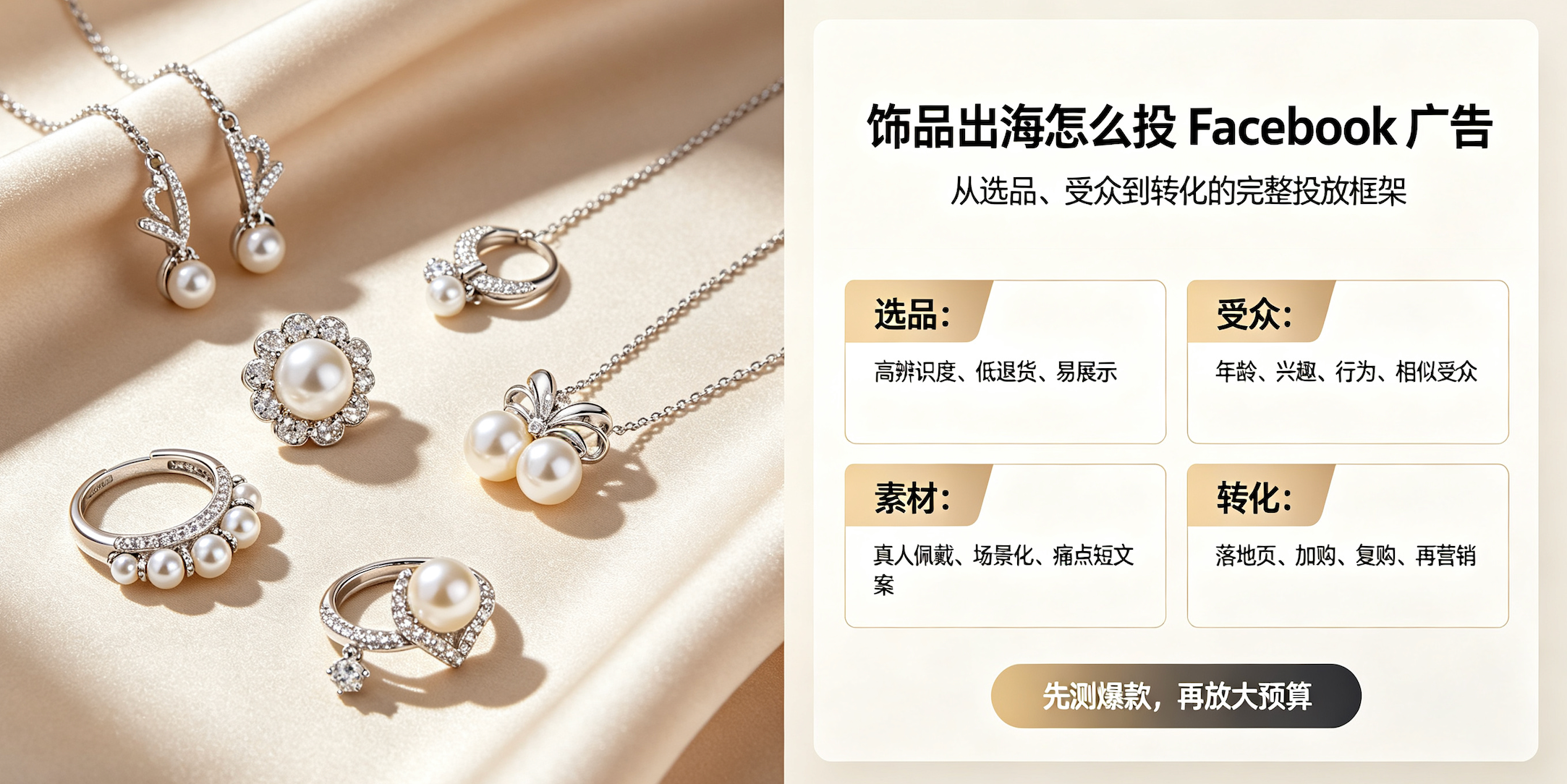 饰品出海怎么投 Facebook 广告？DTC 品牌低成本 ROI 翻倍策略